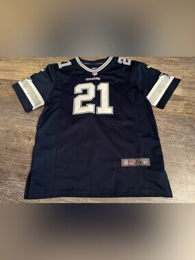 Dallas Cowboys #21 Navy Football Jersey